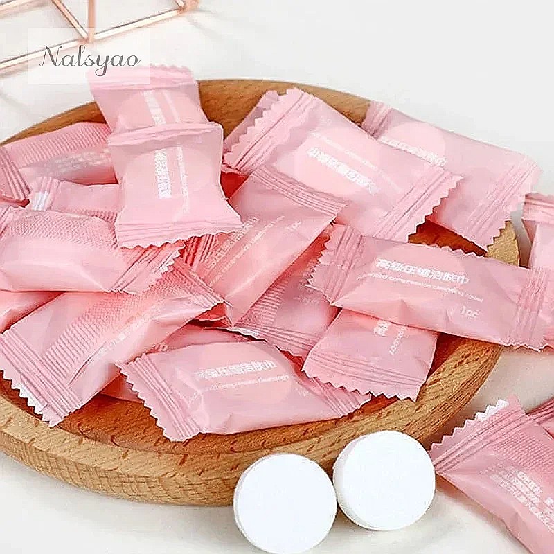 50pcs Compressed Towel Travel  - Home Textiles Face Towel recension och pris