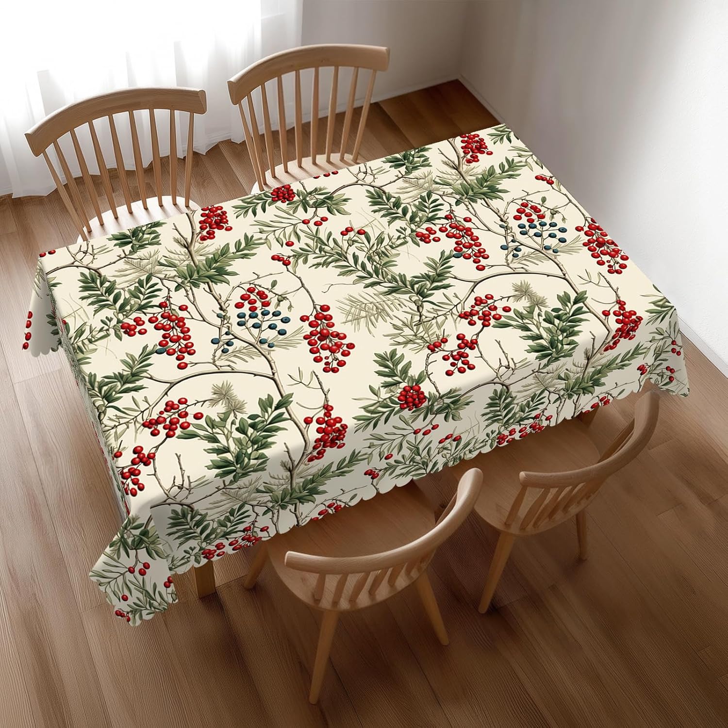 Watercolor Holly Berry Christm - Home Textiles Premium recension och pris