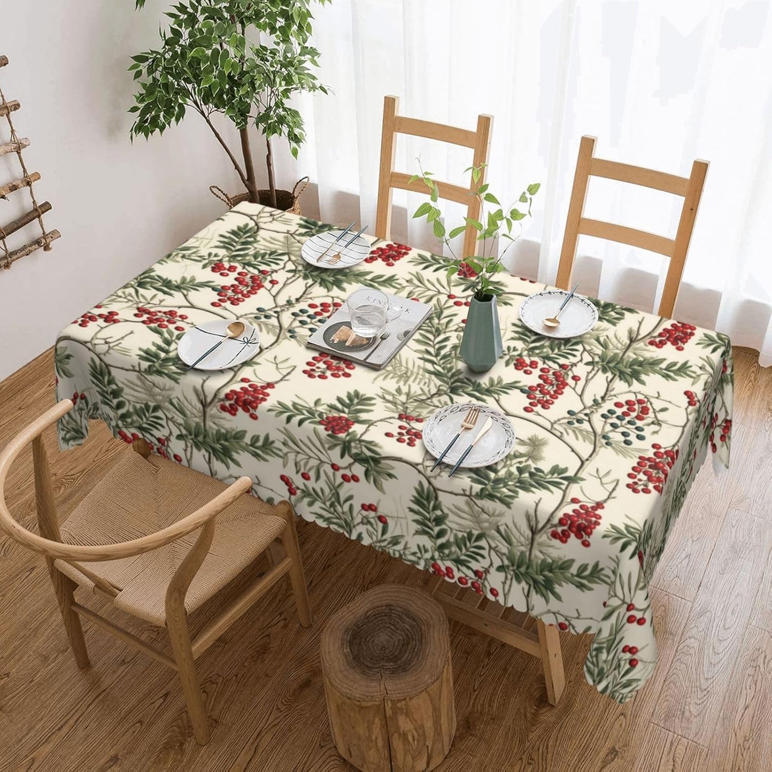 Watercolor Holly Berry Christm - Home Textiles Premium recension och pris