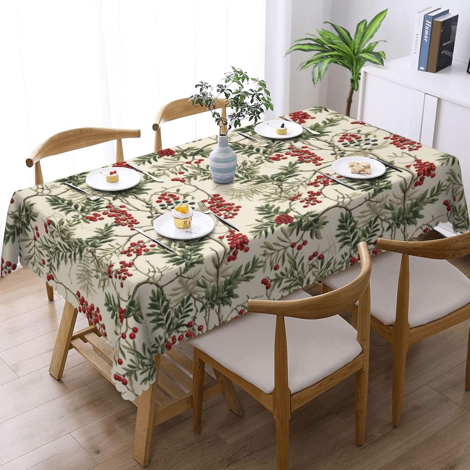 Watercolor Holly Berry Christm - Home Textiles Premium recension och pris